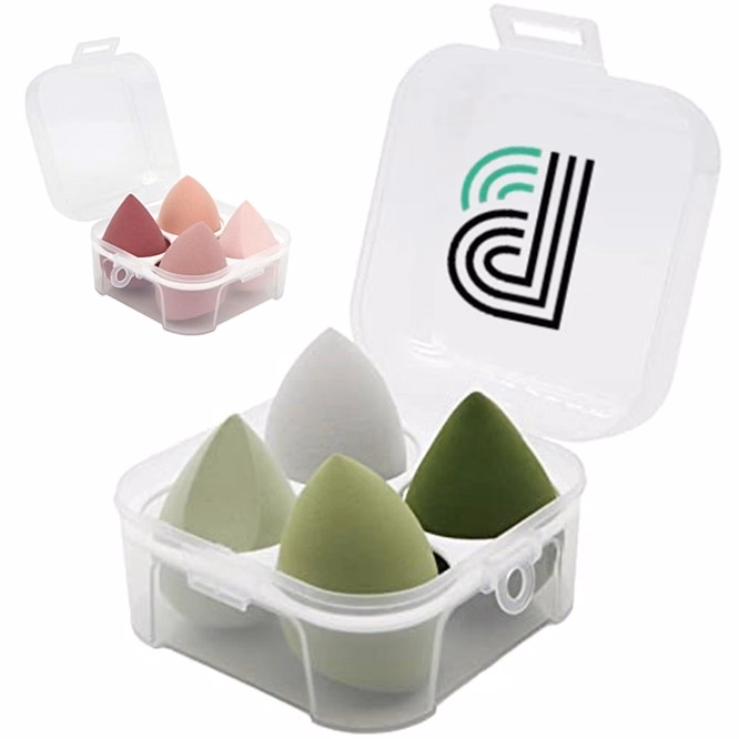 4 Pcs Makeup Sponges Blender Set