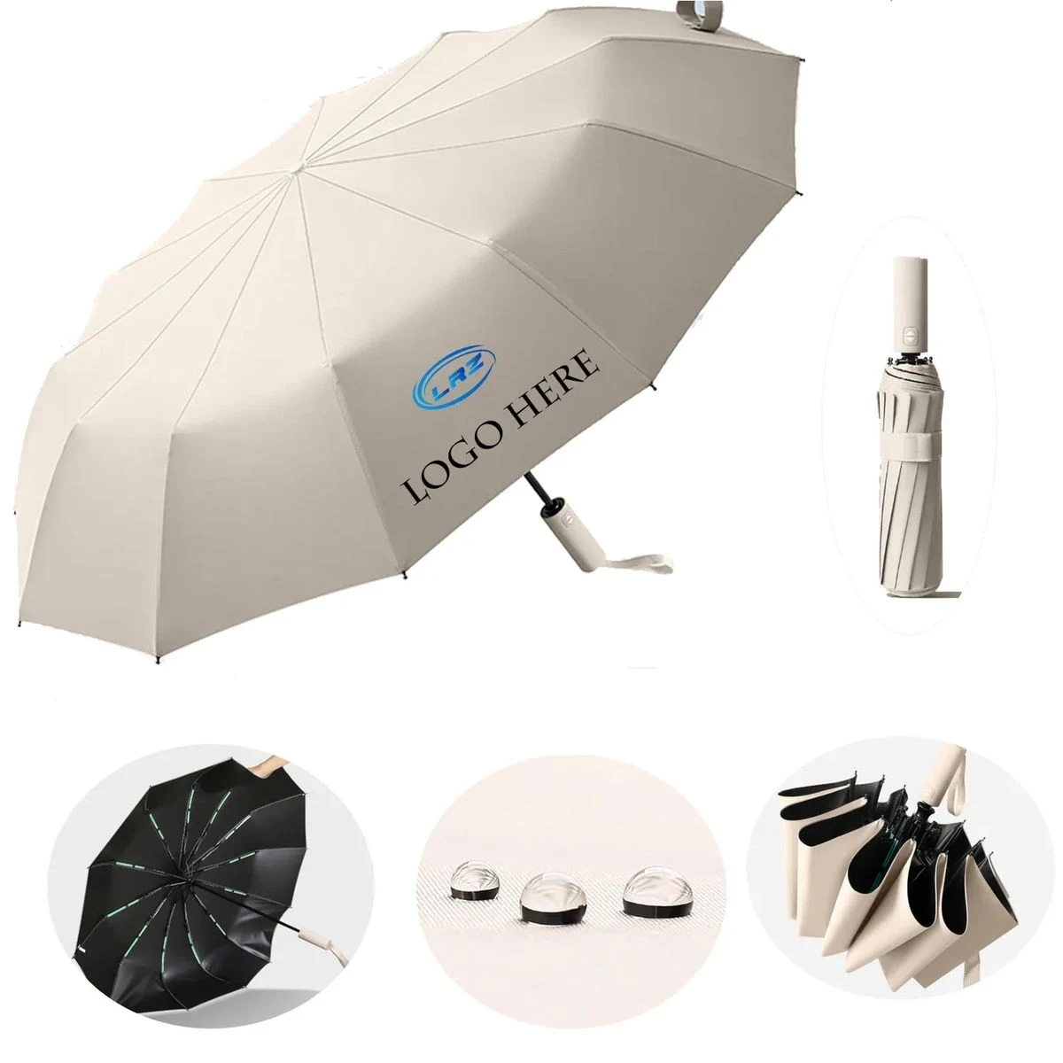 Compact Travel Windproof Automatic Umbrella 1