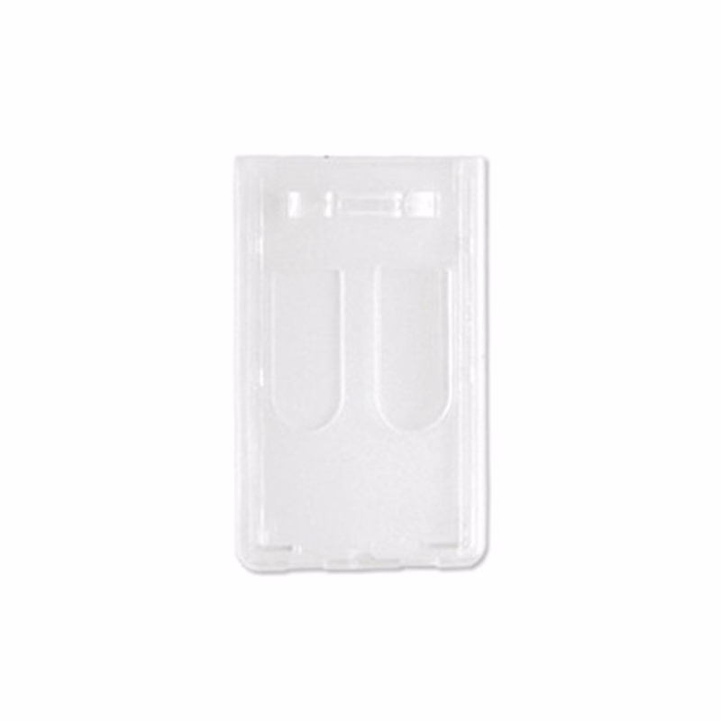 Vertical Top Load Frosted Molded Polycarbonate 2-Card Dispenser