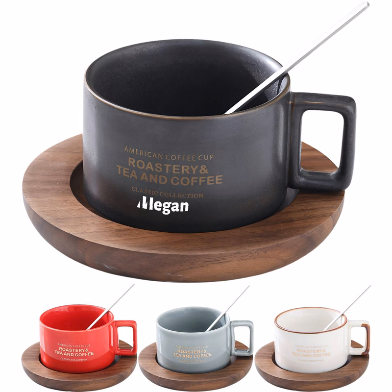 10oz Classic Ceramic Coffee Mug Set