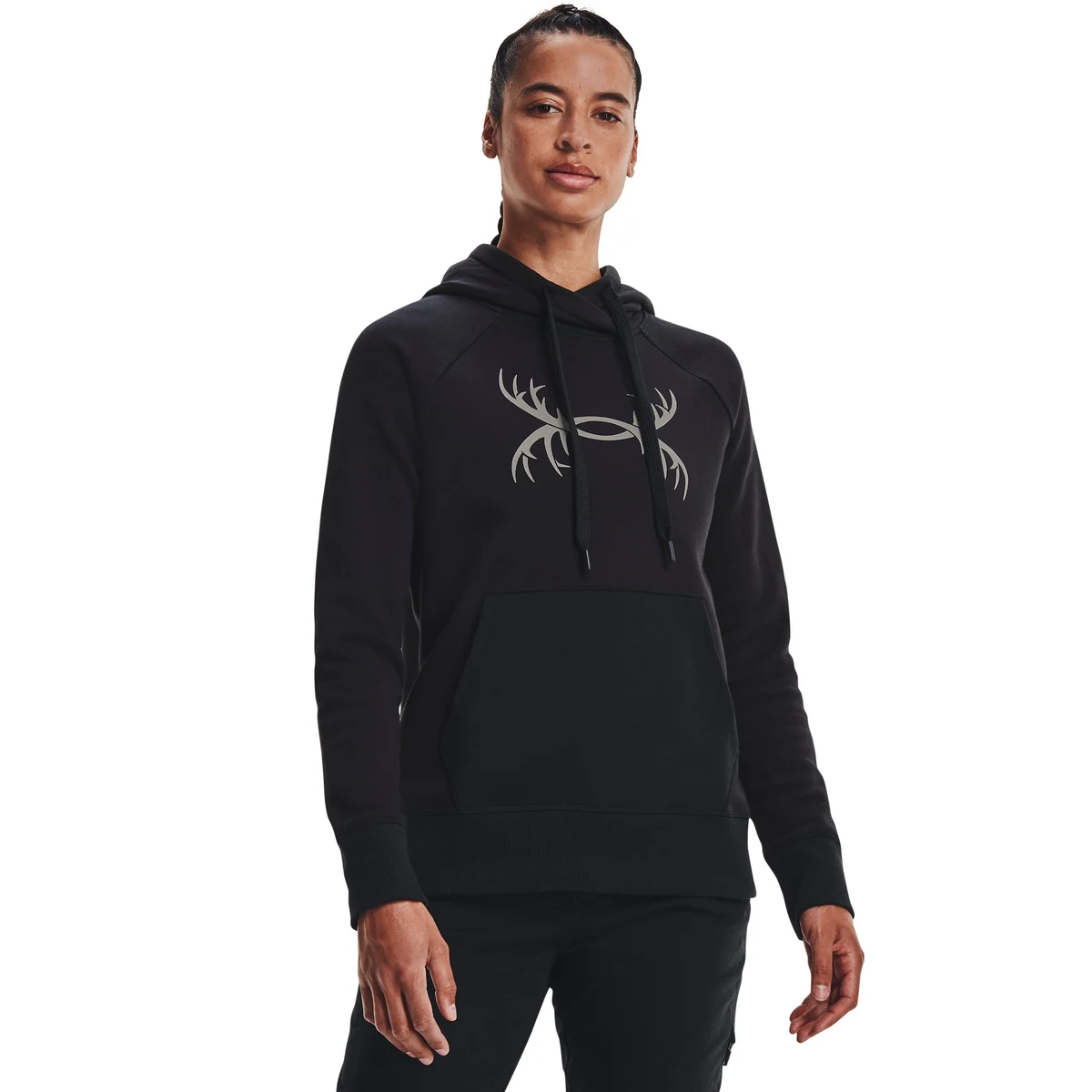 Women's UA Rival Fleece Antler Hoodie 1
