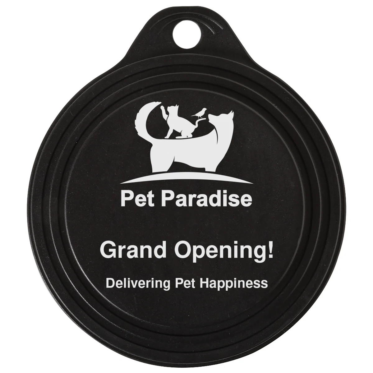 Black Pet Canned Food Lid (3.375" x 0.5") 1