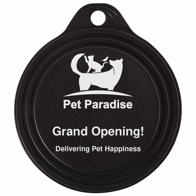 Black Pet Canned Food Lid (3.375" x 0.5")