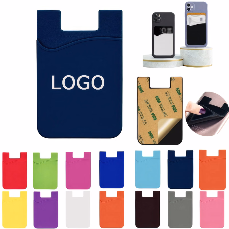 Phone Card Holder Personalized Credit Silicone Wallet