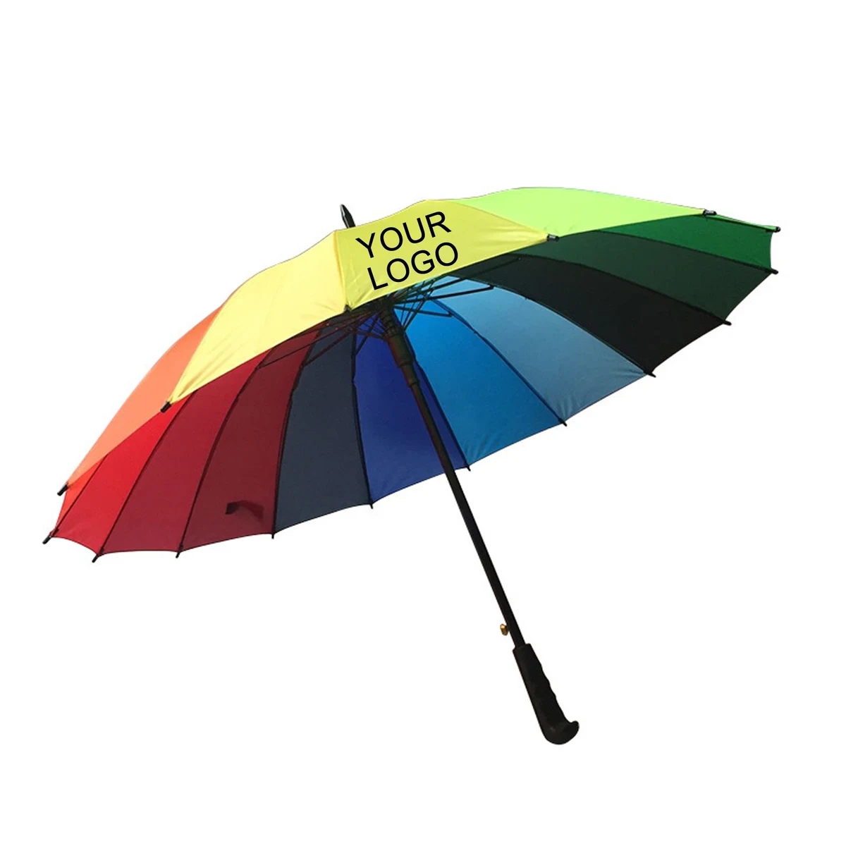 16 Rib Stick Rainbow Umbrella 1