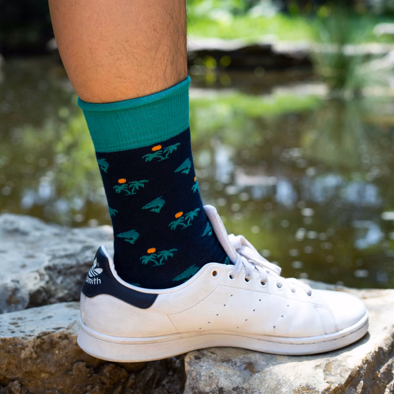 Cotton Hiking Socks - Comfortable Support for the Trail - American Made