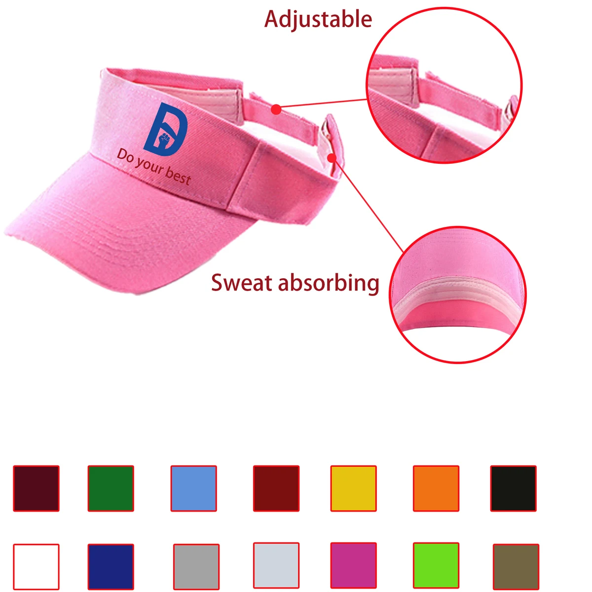 Colorful Unbrimmed Sports Cap MOQ 50 1