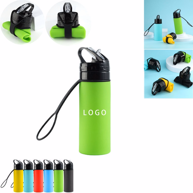 Silicone Foldable Water Bottles 15Oz