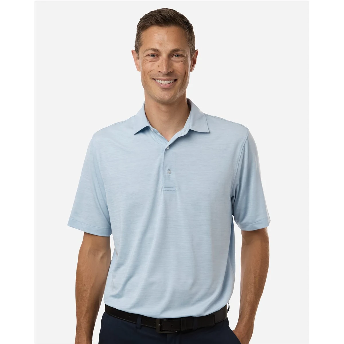 Men's Bohemian Striped Heather Performance Polo - 162 1