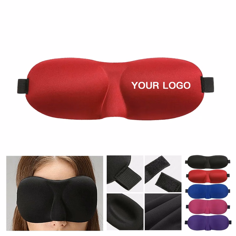 Soft 3D Travel Eye Mask with Adjustable Strap