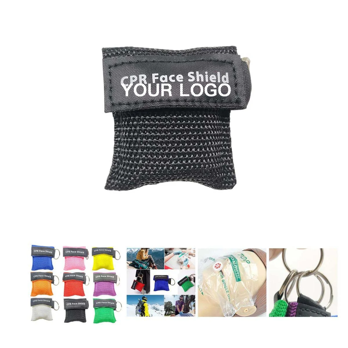 CPR Face Shield Mask with Keychain Pouch 1