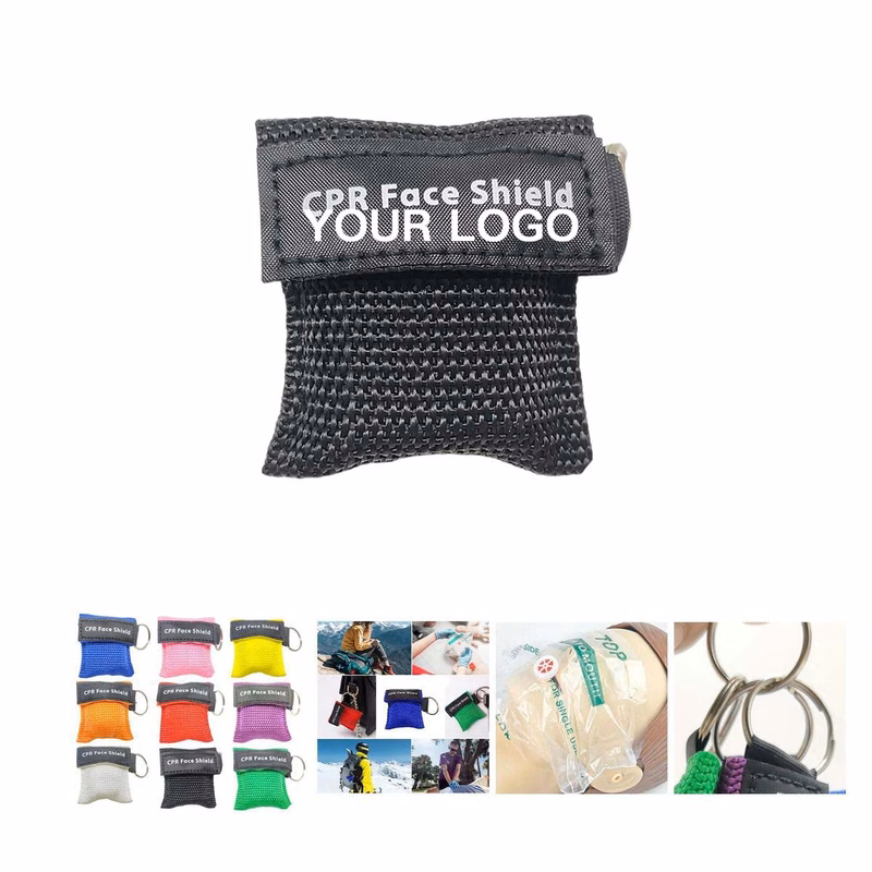 CPR Face Shield Mask with Keychain Pouch