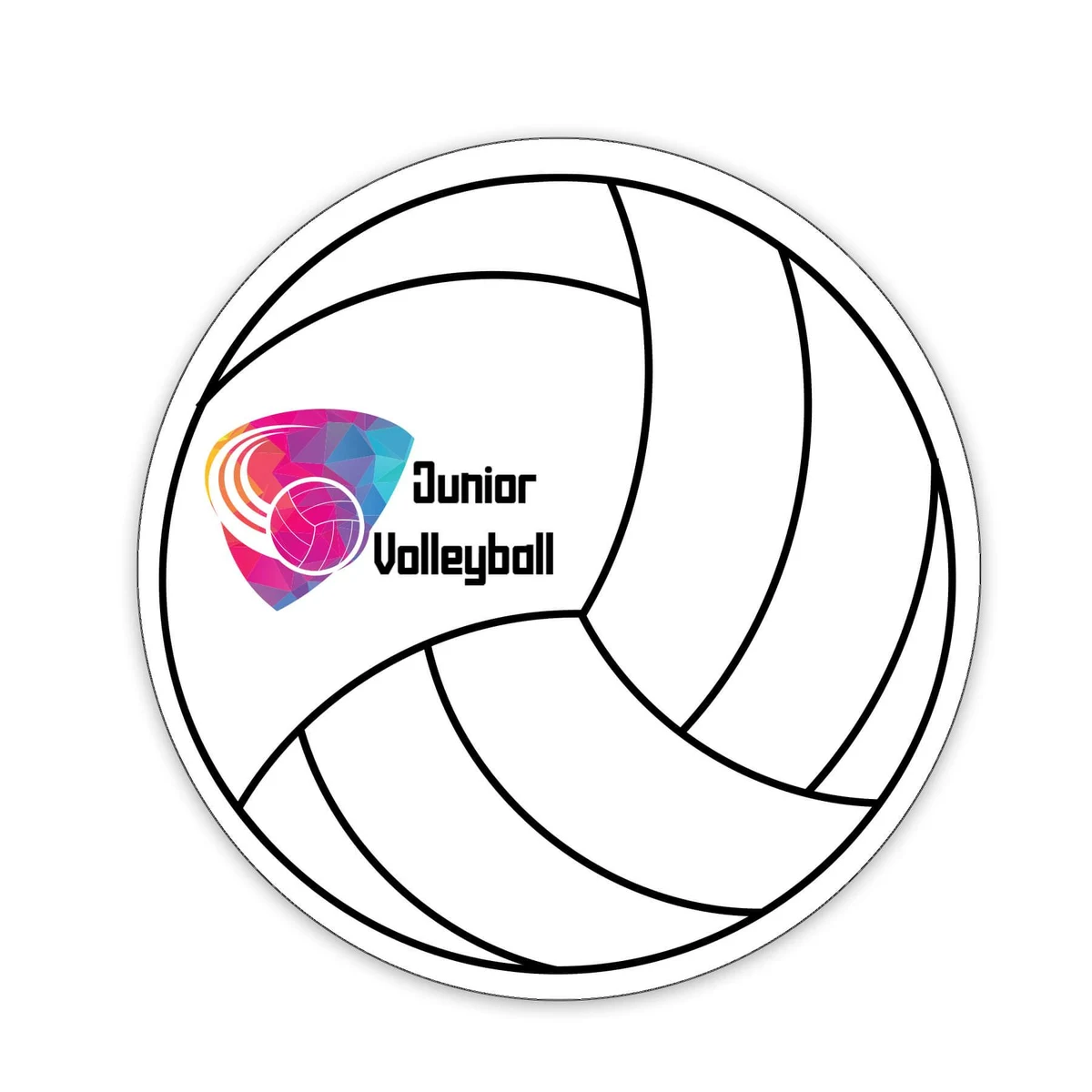 Volleyball Shaped NoteKeeper™ Magnet 20 Mil 1