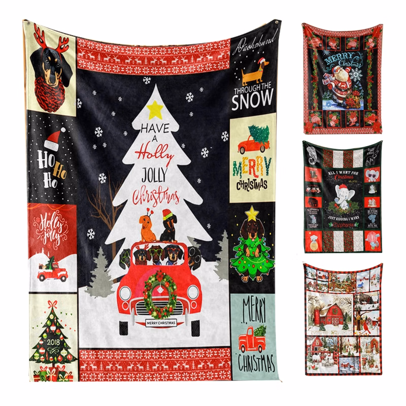 Christmas Halloween Printed Casual Blanket