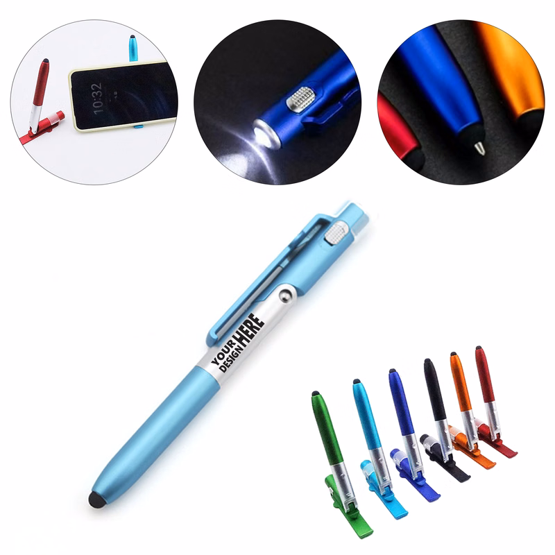 Multi Function LED Pen With Phone Stand
