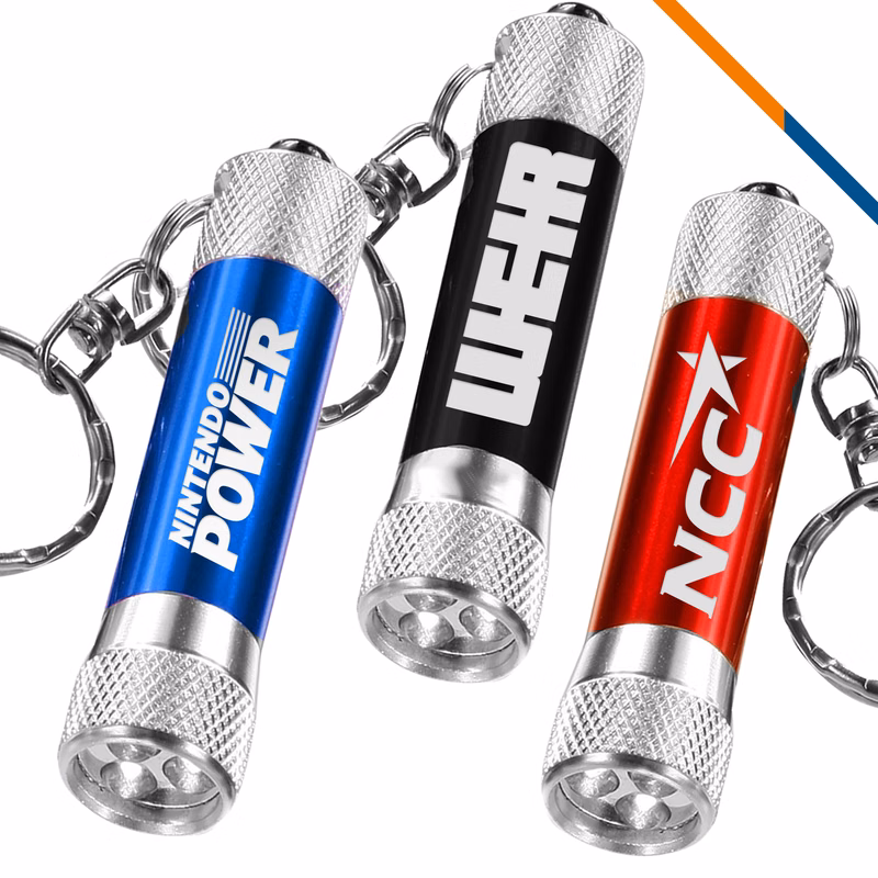 Bling LED Flashlight Keychain