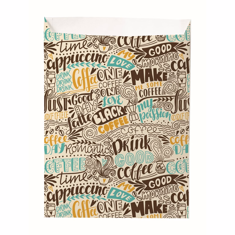 Digital Full Color 2-Sided Scatter Print Paper Bag (7.5" x 10")