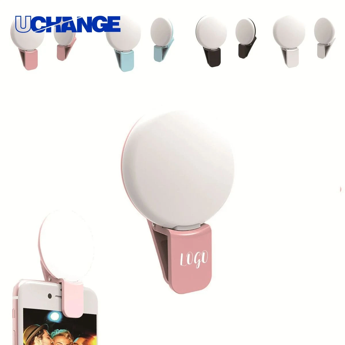 Rechargeable Cellphone Selfie Ring Light Clip 1