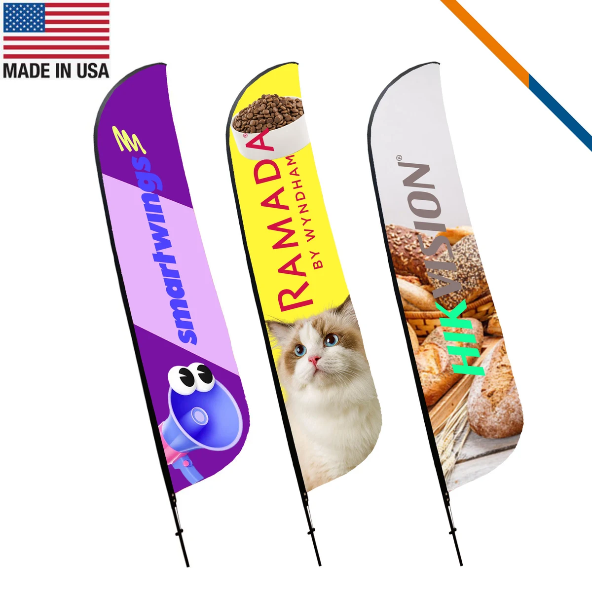 16.5' Virgo Double-Sided Feather Flag 1