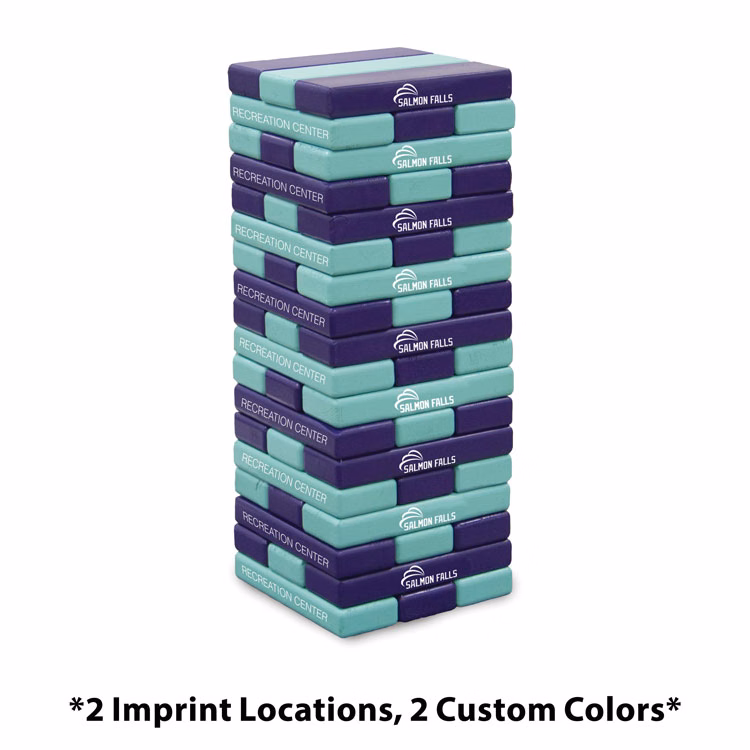Jumbo Toppling Tower Blocks Game (2 Custom Color Finish, 2 Imprint Locations)