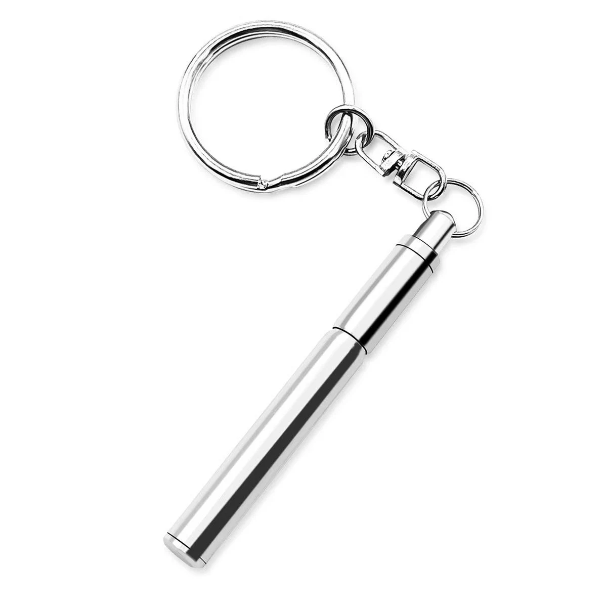 Telescopic Ballpoint Pen with Keychain, custom pen with logo imprint 1