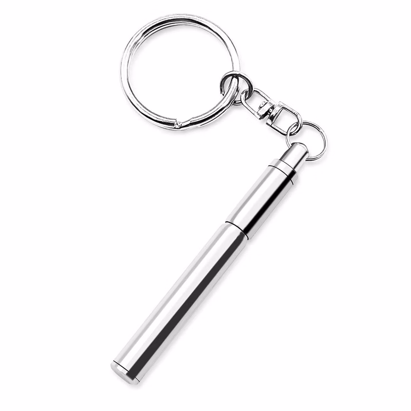 Telescopic Ballpoint Pen with Keychain
