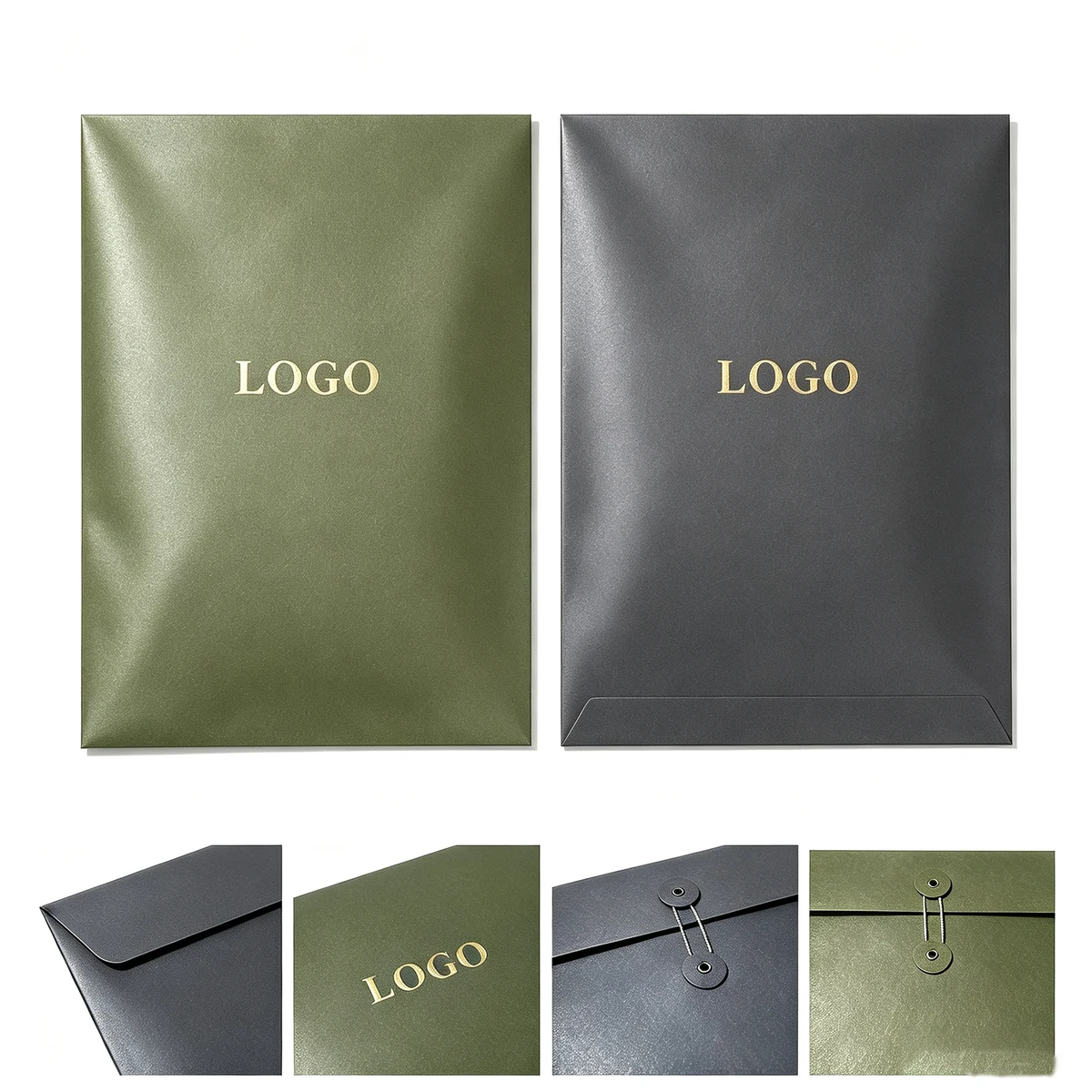 Luxury Pearlescent Paper File Bag 1