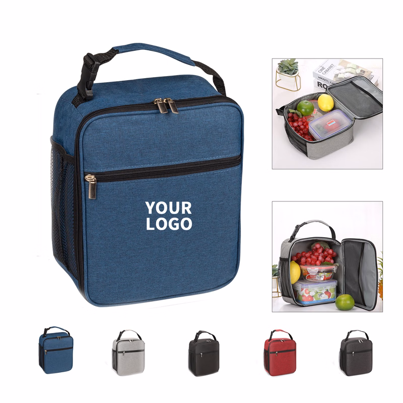Oxford Cloth Insulated Lunch Cooler Tote