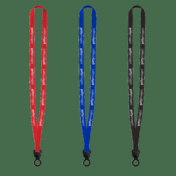 Evolution12 - 1/2" Polyester Welded Lanyard with Trapezoid and Plastic O-Ring
