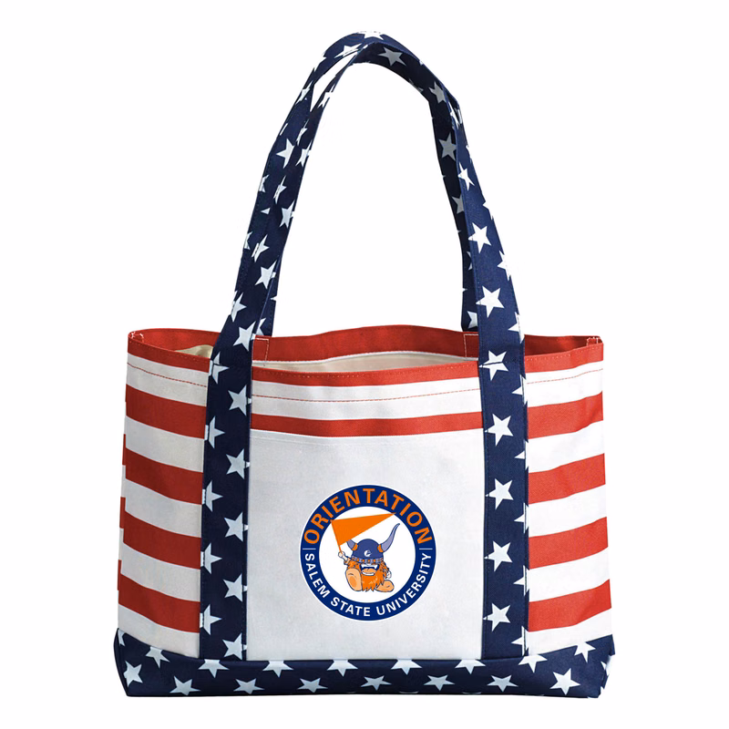 600D Stars & Stripes Patriotic Flag Tote Bag-7 day production
