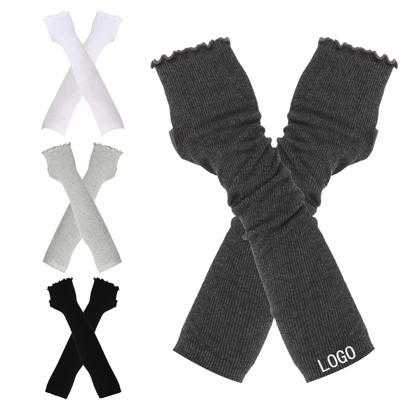Cozy Cotton Fingerless Lace Thermal Gloves