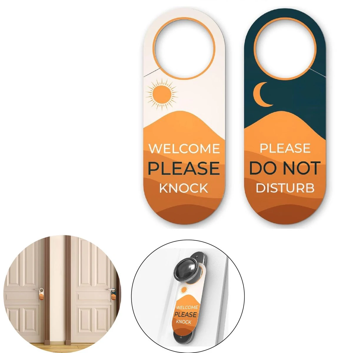 Full-Color PVC Double Sided Door Hanger Sign 1