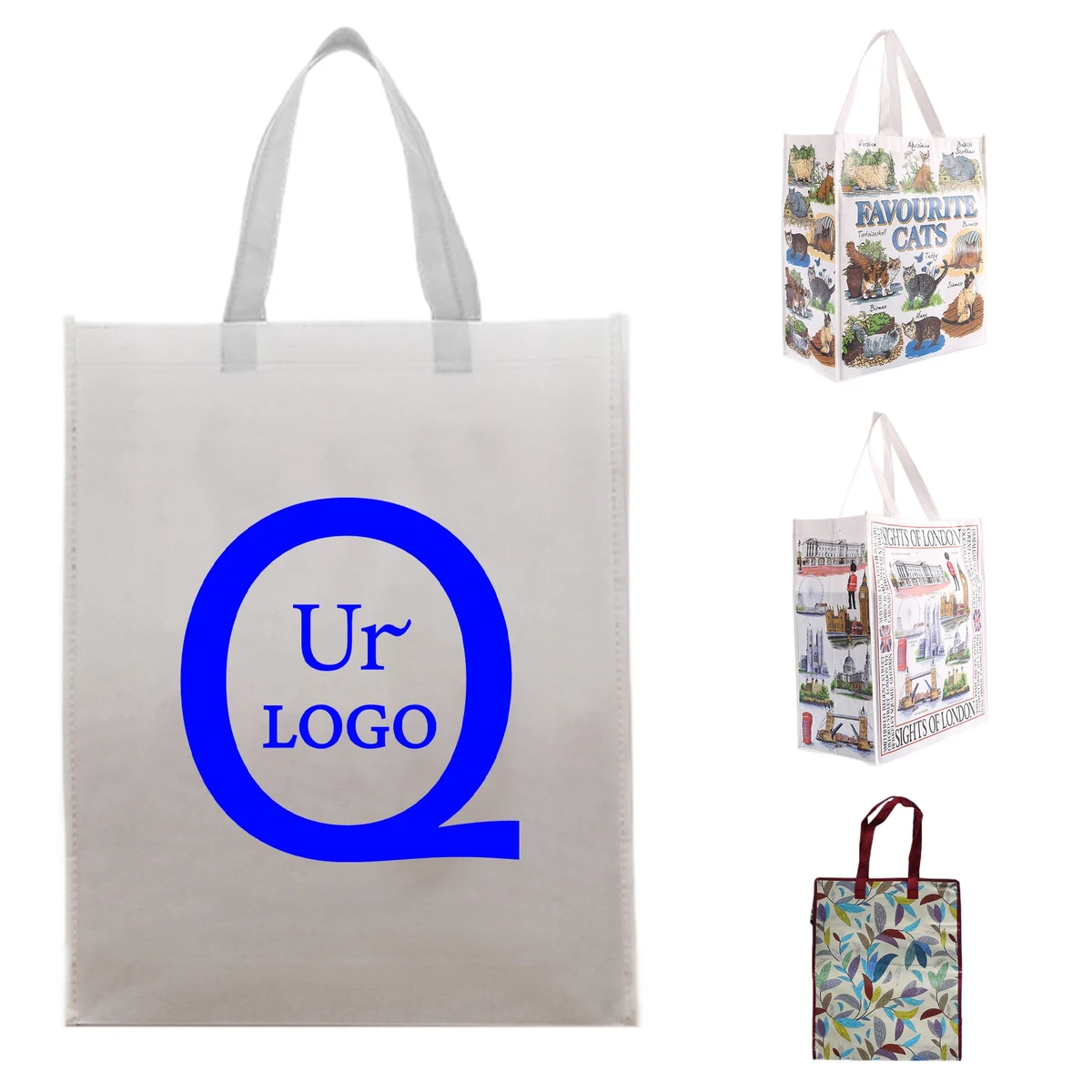 13.7 X 14.5 X 5.7 Inch Laminated Non-Woven Tote Bag 1