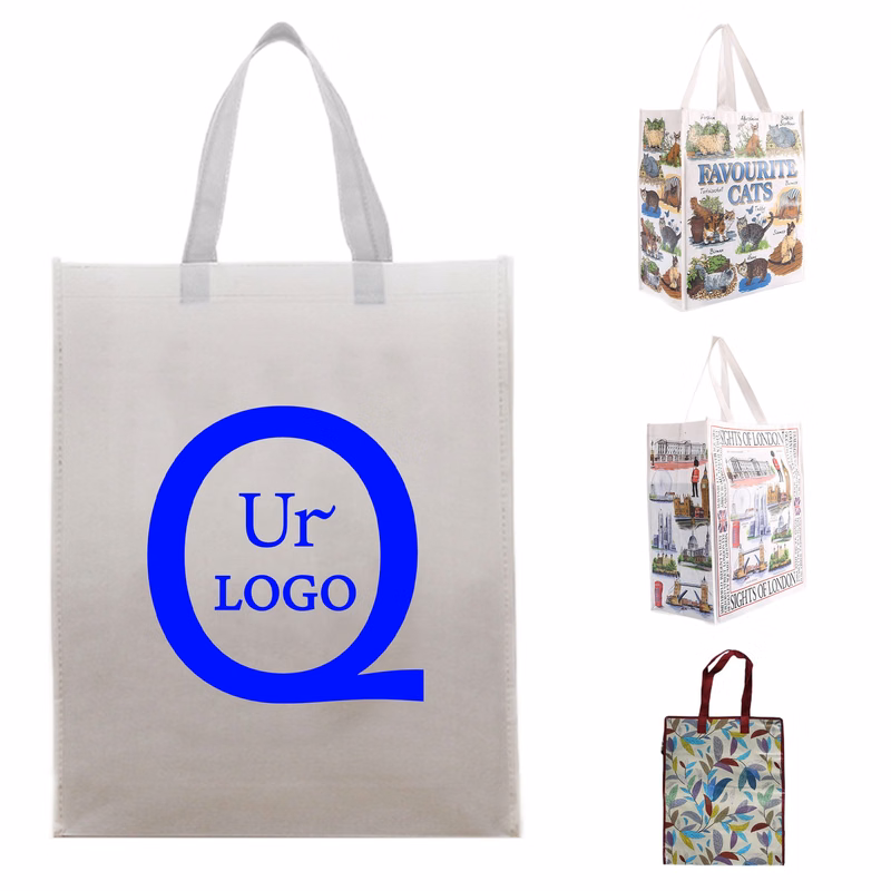 13.7 X 14.5 X 5.7 Inch Laminated Non-Woven Tote Bag
