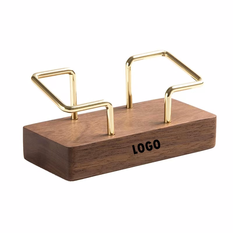 Wood Business Card Holder For Desk