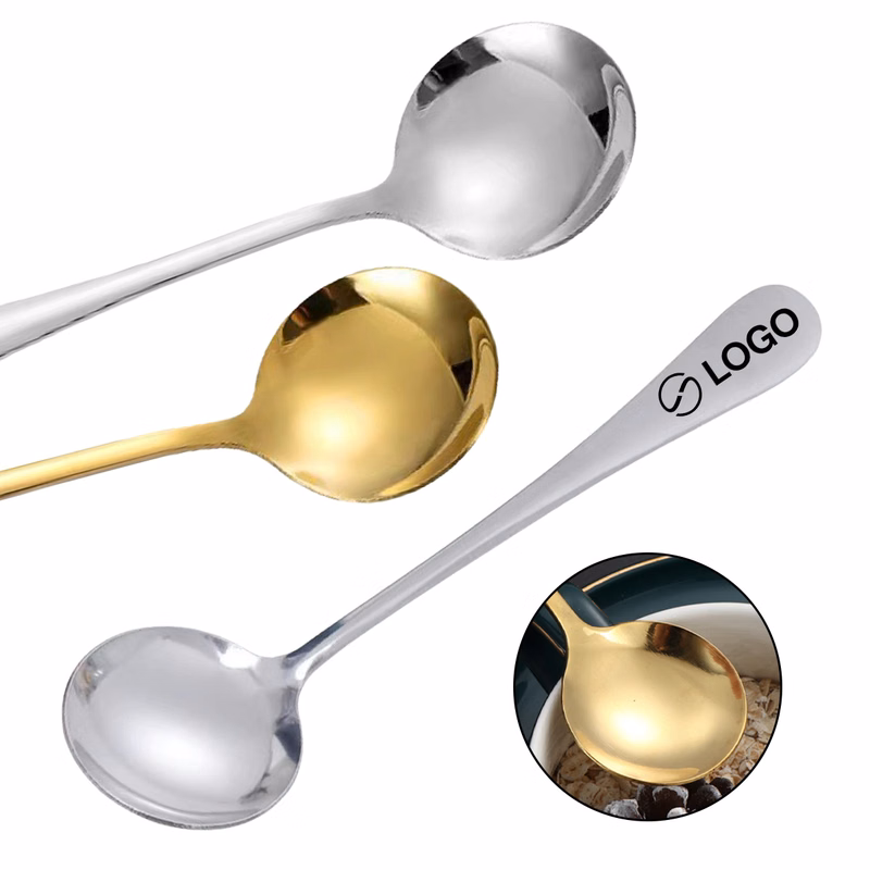 Stainless Steel Ice Cream Round Spoon