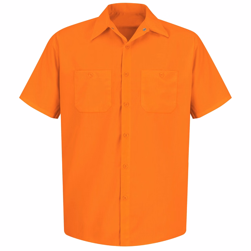 Red Kap® Short Sleeve Enhanced Visibility Work Shirt
