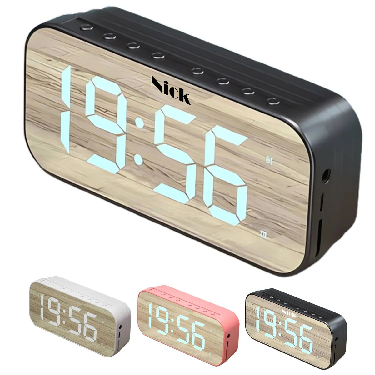 Mirror Alarm Clock Bluetooth Speaker 1