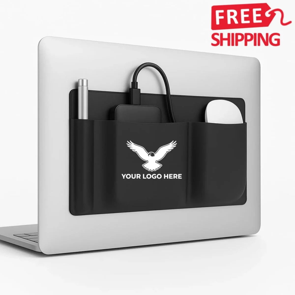 Adhesive Laptop Mouse Holder Organizer 1