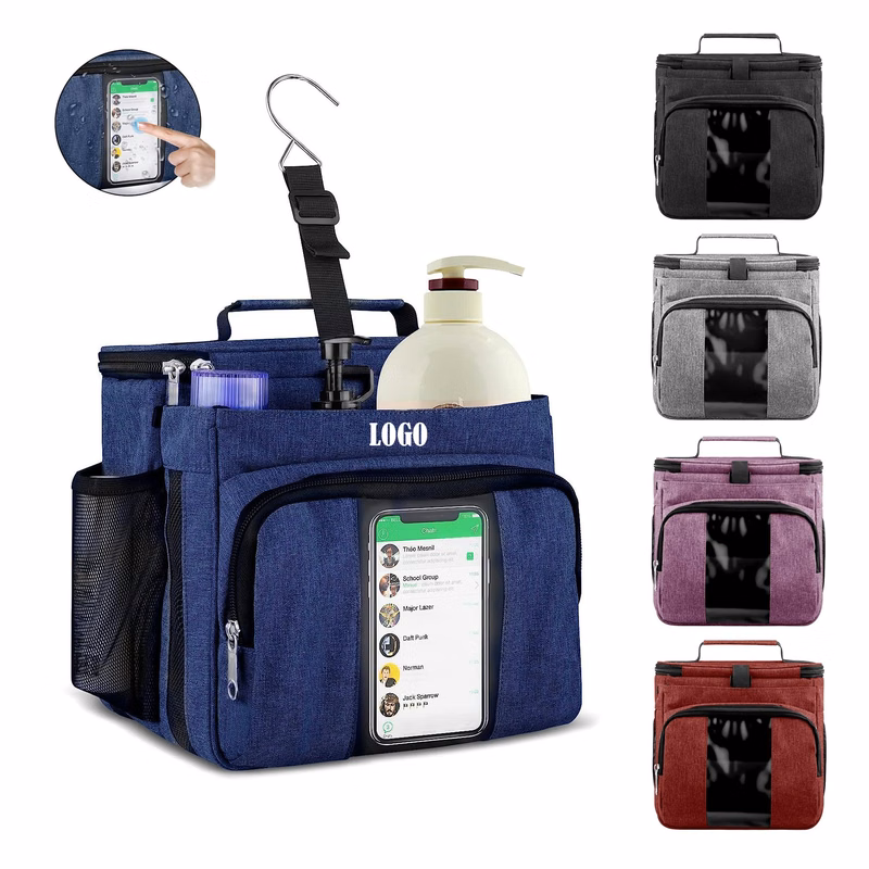 Shower Bag with Touchable Clear Pouch
