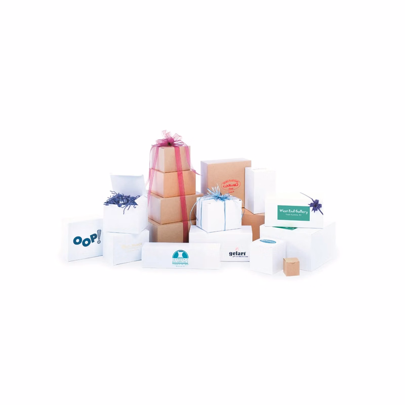 One Piece White Gloss Gift Boxes