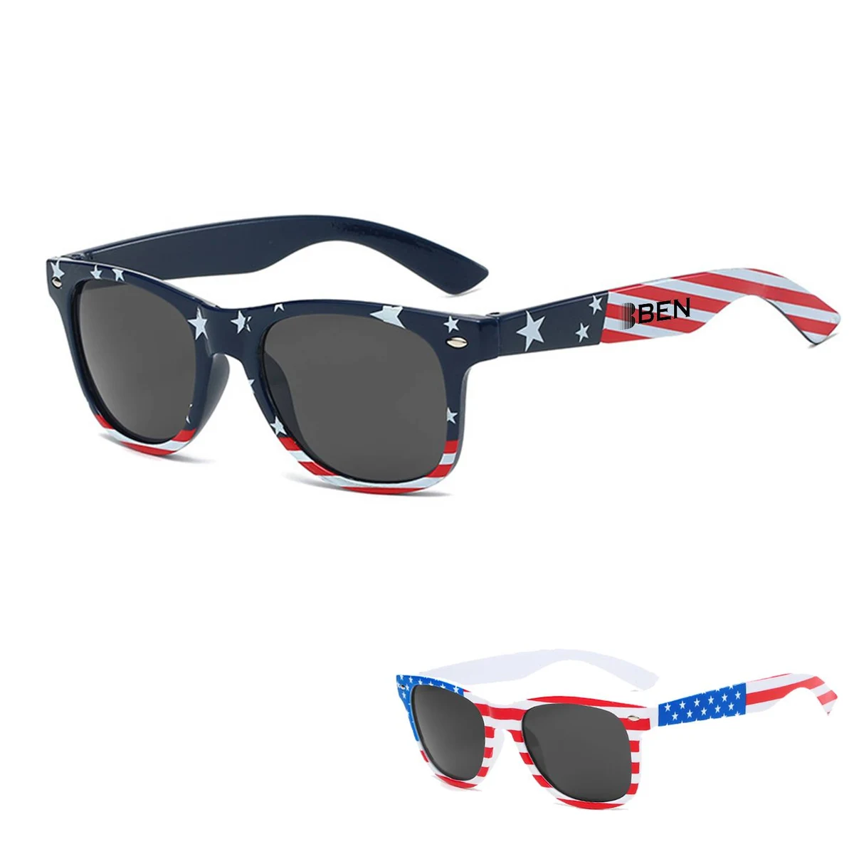 American Flag Pattern UV-Protection Sunglasses 1