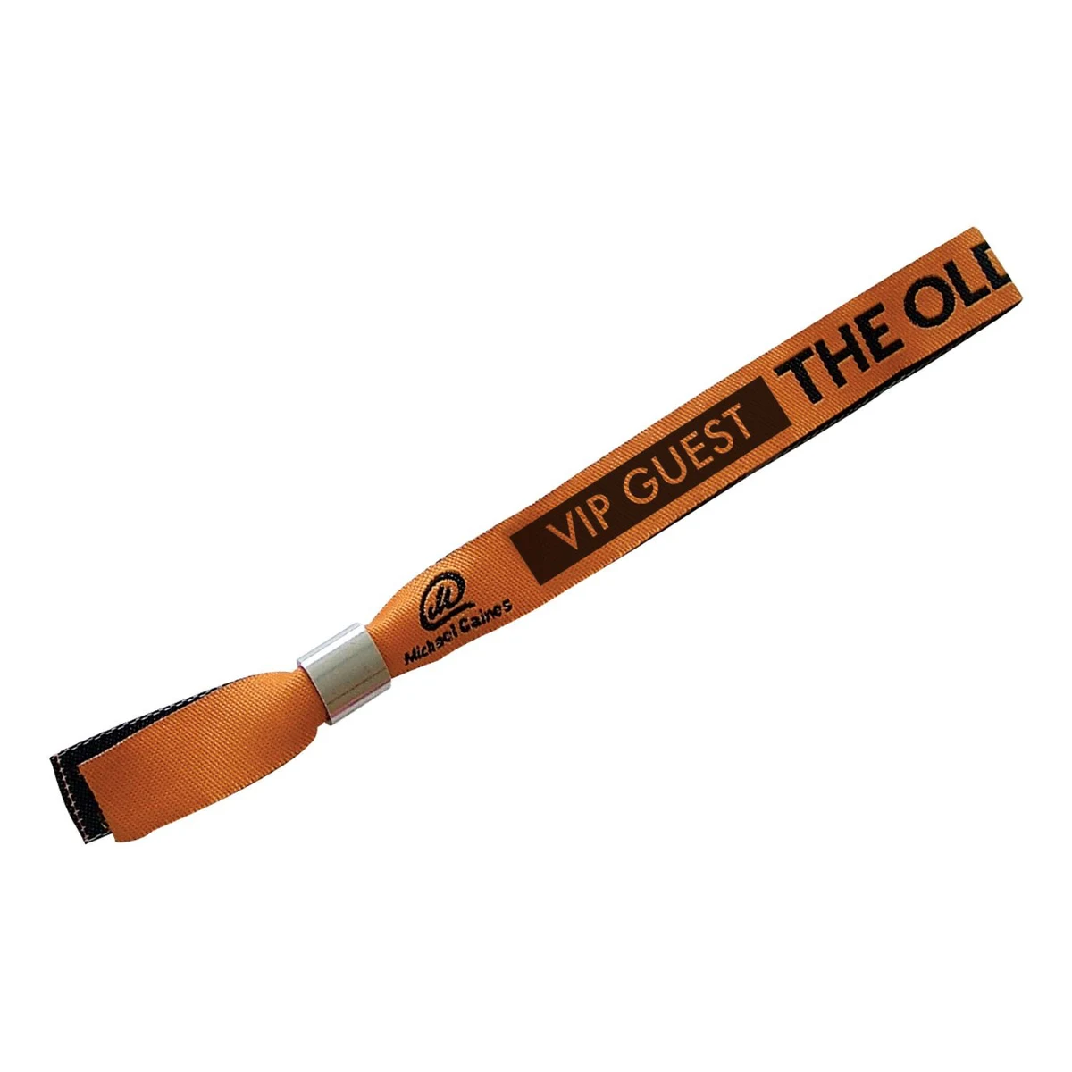 1/2" Custom Woven w/ Aluminum Lock Reusable Event Wristband 1