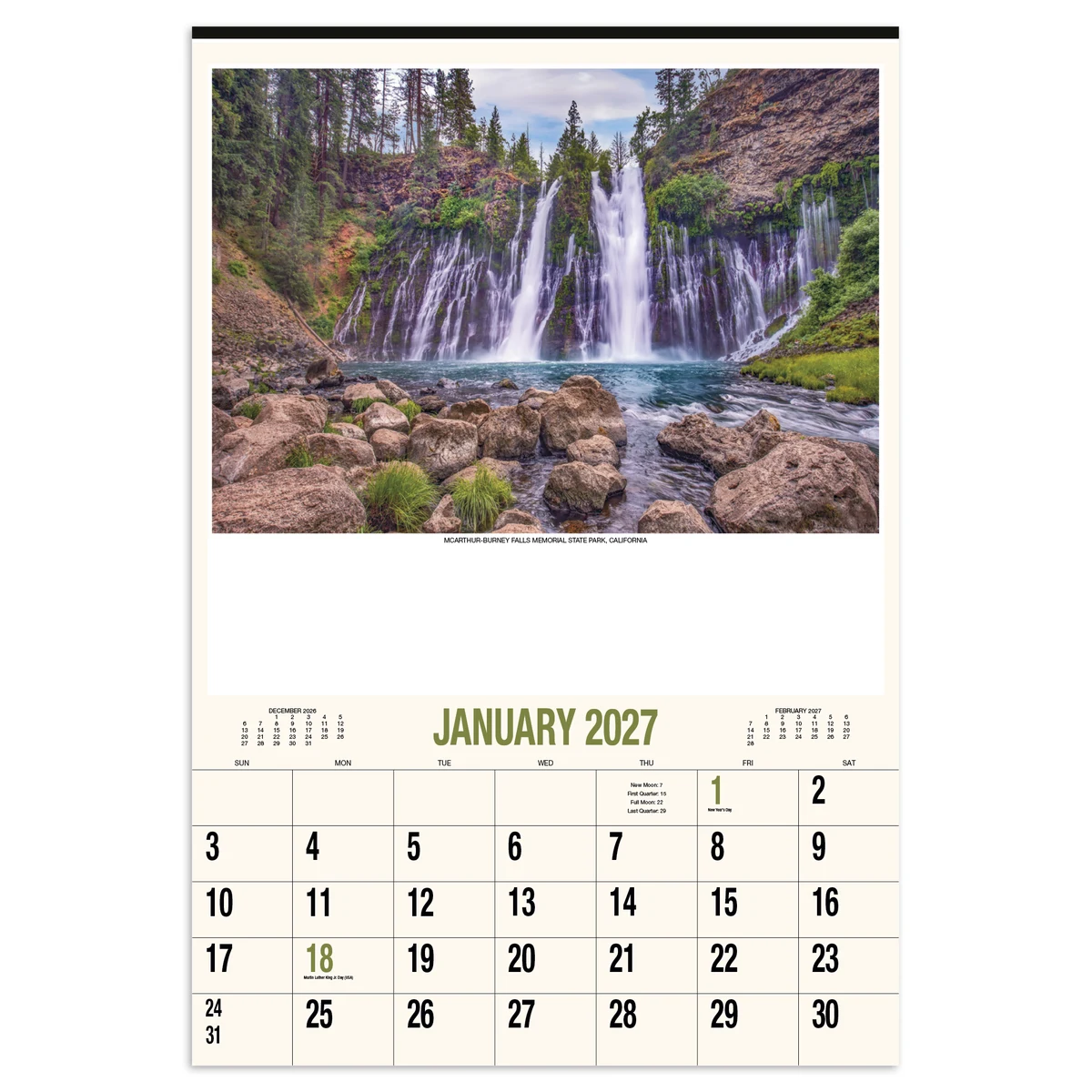 HotLine® Products Scenic America® Executive-White Ad Calendar 1