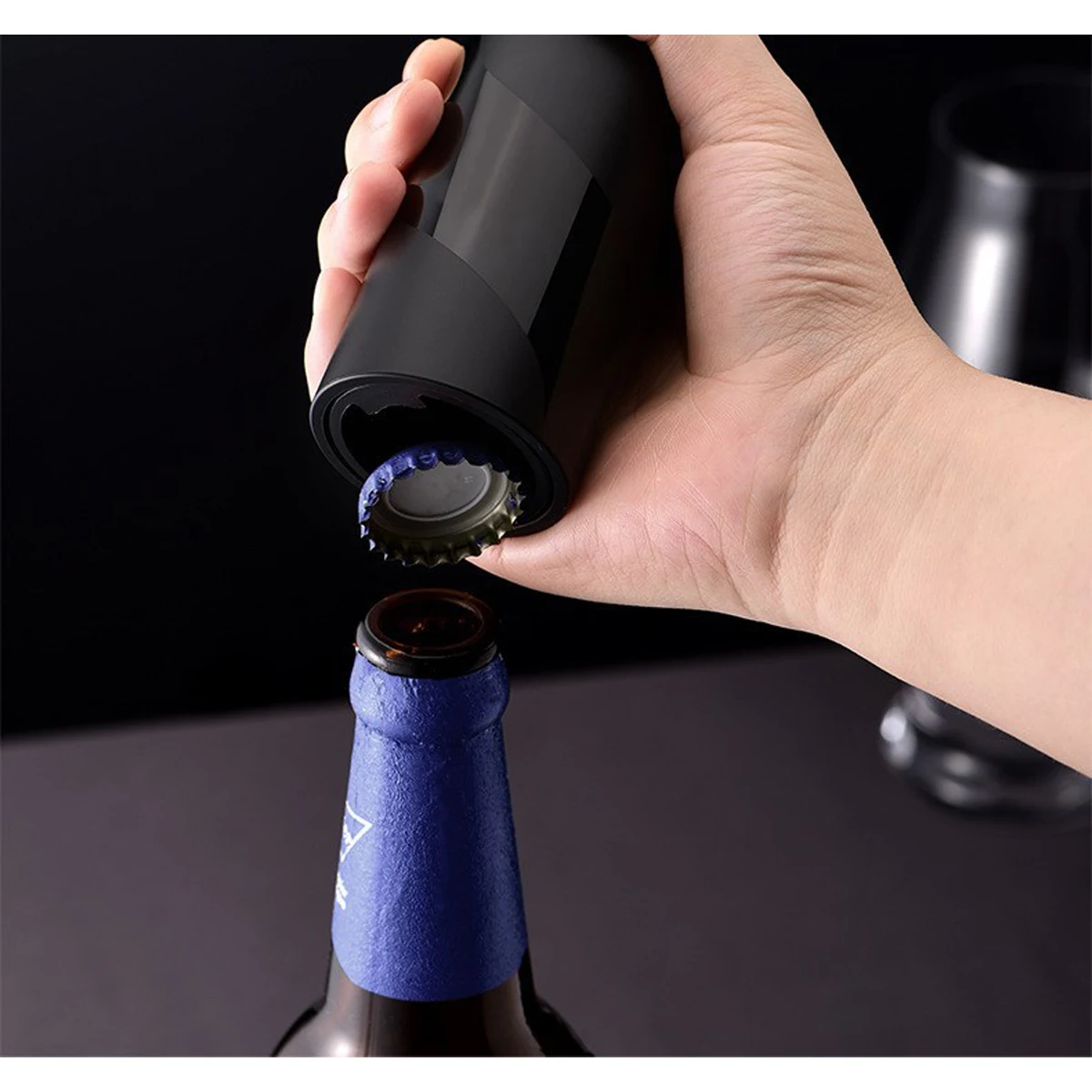 Magnetic Push Down Beer Bottle Opener 1