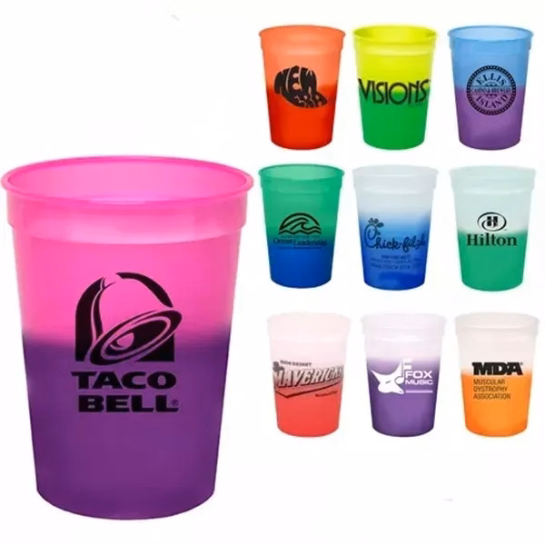 Custom 16 Oz Color-Changing Durable Stadium Cups — Sports Event Branded Gift