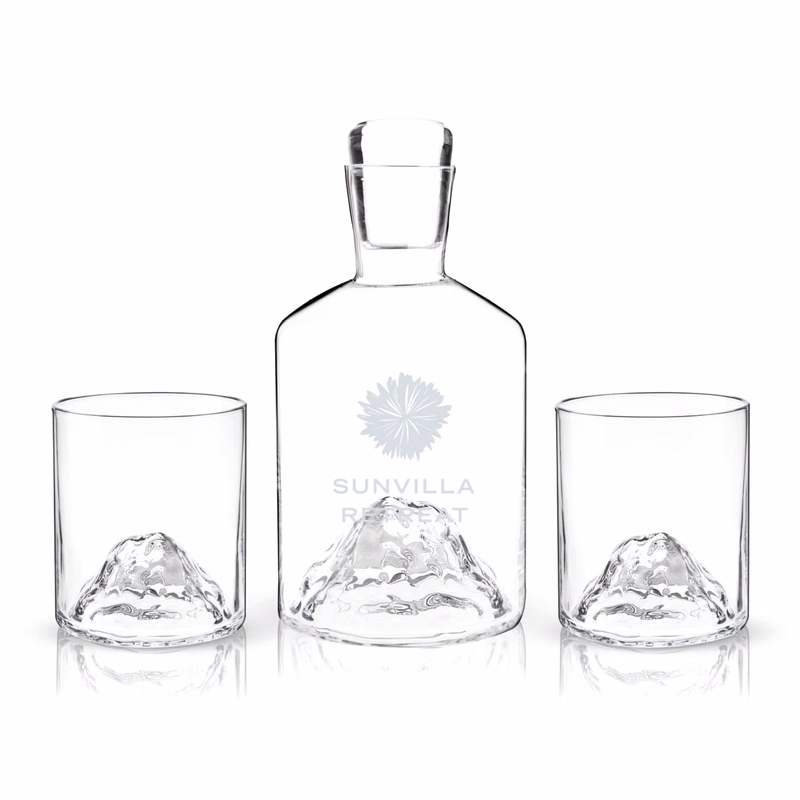 Viski® Mountain Decanter and Tumblers