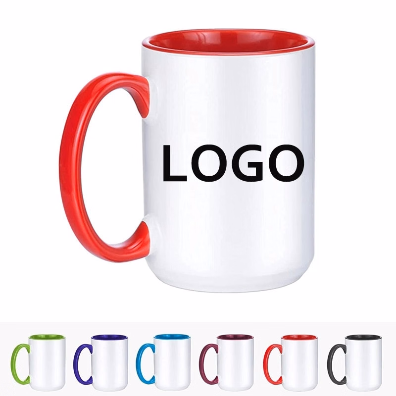 15 Oz. Ceramic Drinking Cups for Coffee or Tea