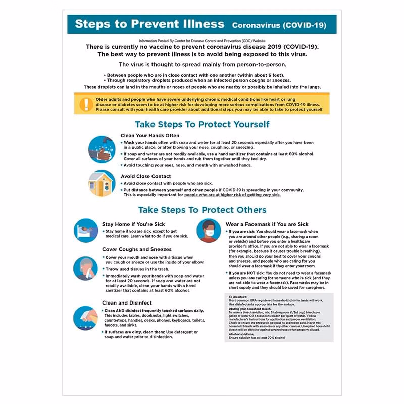 6" X 8" Health And Wellness Wall Sign