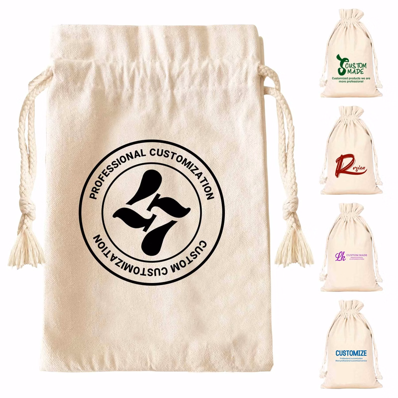 Overlock Canvas Drawstring Bag